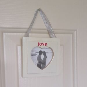 Valentine's Hanging Heart Photo Frame